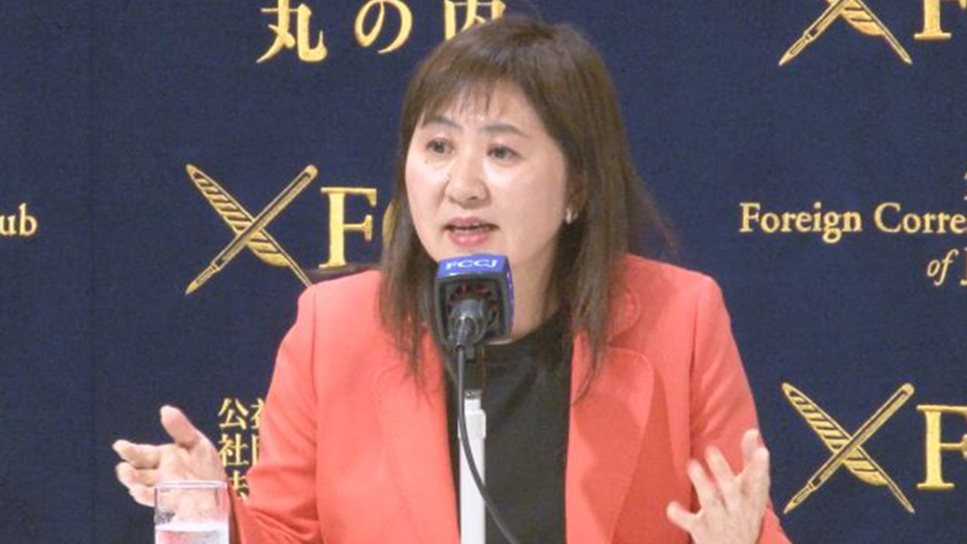 保守王国島根で自民党候補に勝利した立民の亀井亜紀子衆院議員が会見(亀井亜紀子 )