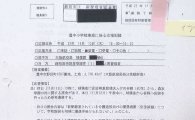 森友学園関連文書の公開