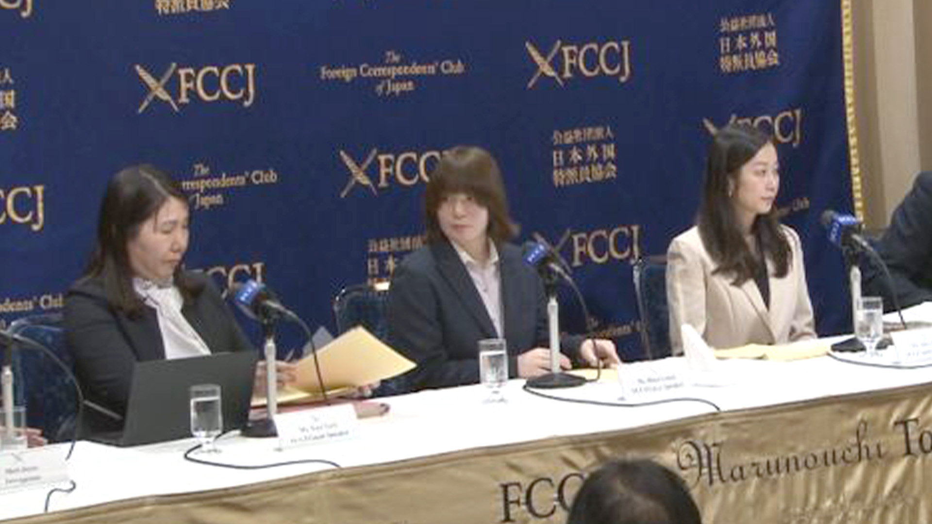 性被害を訴えた自衛官の五ノ井さんが会見で和解を報告(五ノ井里奈 大田愛子 鳥居江美 )